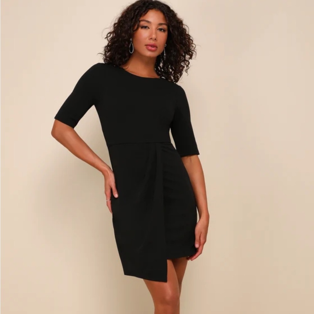 Lulu's Elegant Black Dress